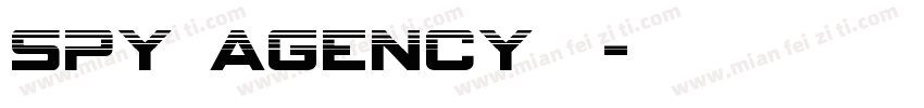 spy agency普通字体转换